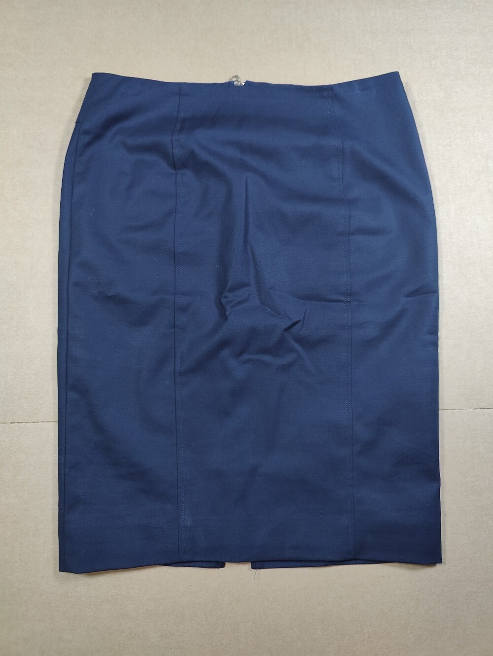 Veronica Beard Women’s Navy Cotton Pencil Skirt Size 8 Made In USA